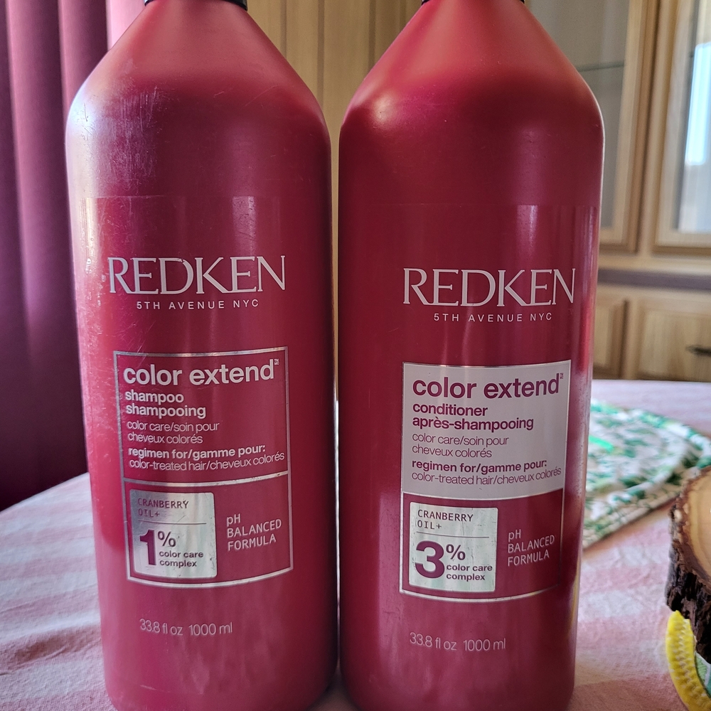 Redken Color Extend Shampoo & Conditioner - Cranberry Red Bottles